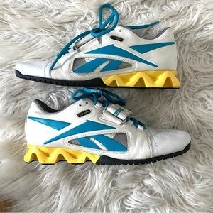 Reebok CrossFit Oly U-Form Lifter Athletic Shoes White Blue Size 8